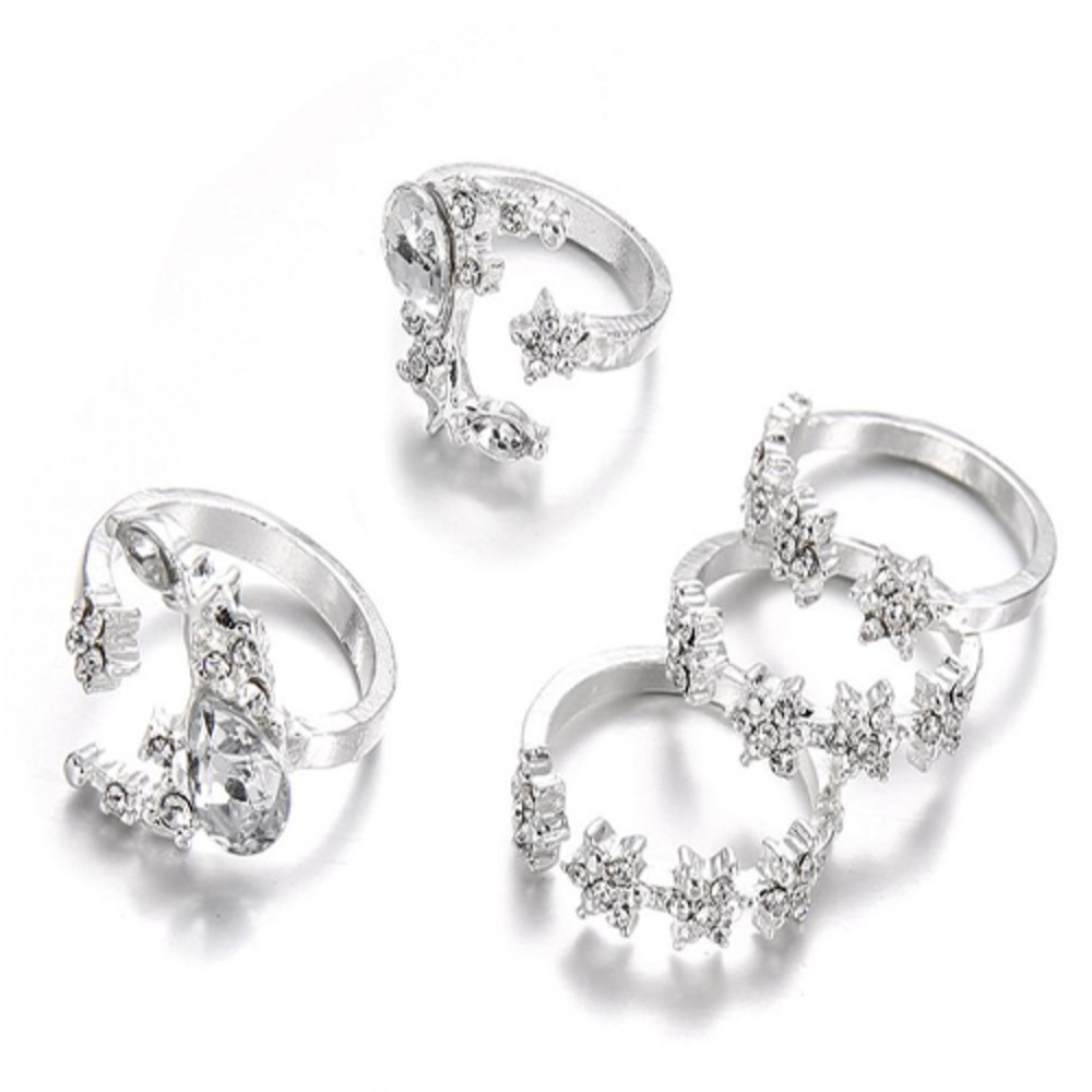 Boho 5 Piece Rings Set - Picture 3 of 6